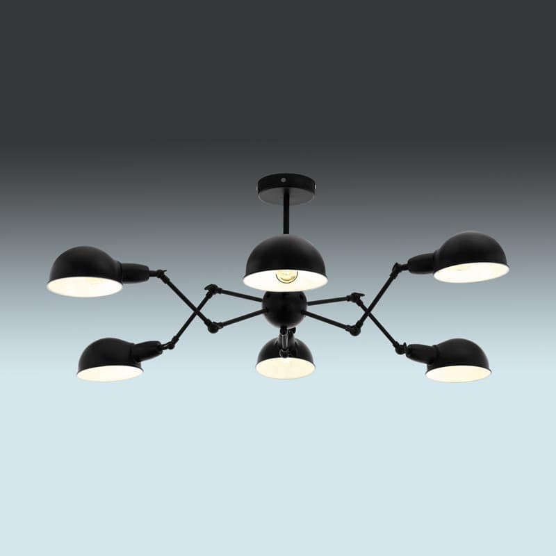 6 Light Semi Flush Ceiling Light thumbnail 2