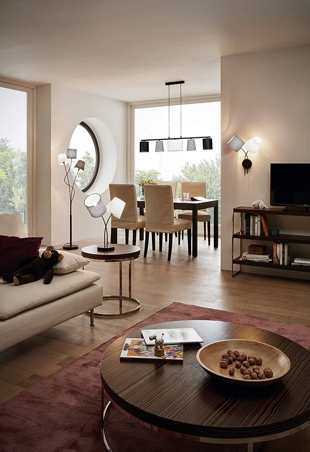 2 light Table Lamp Black thumbnail 3