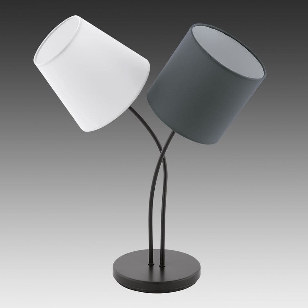 2 light Table Lamp Black thumbnail 2