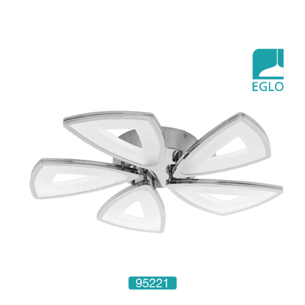 5 light LED Ceiling Light Chrome