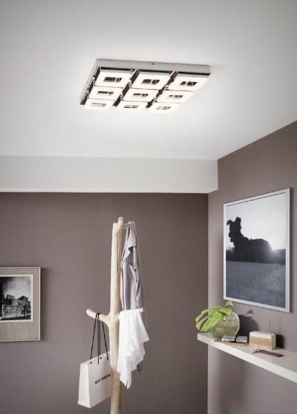 9 Square LED Crystal Ceiling Fitting thumbnail 3