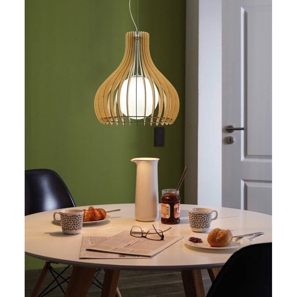Wood Ceiling Pendant Maple 600mm thumbnail 2