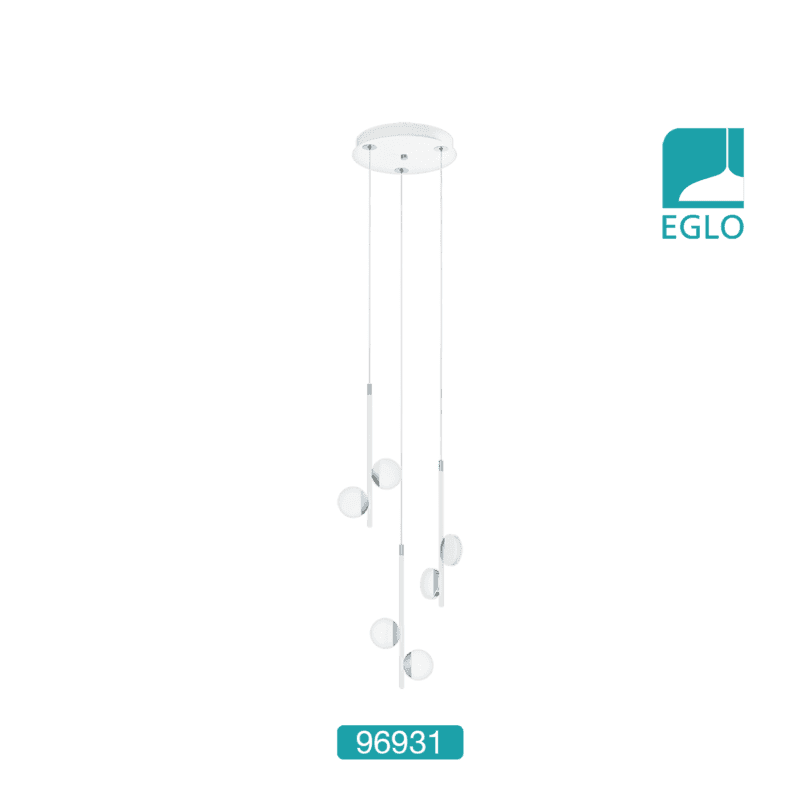 LED Pendant White Chrome