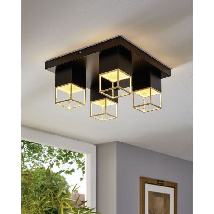 Ceiling Light Black Gold thumbnail 3