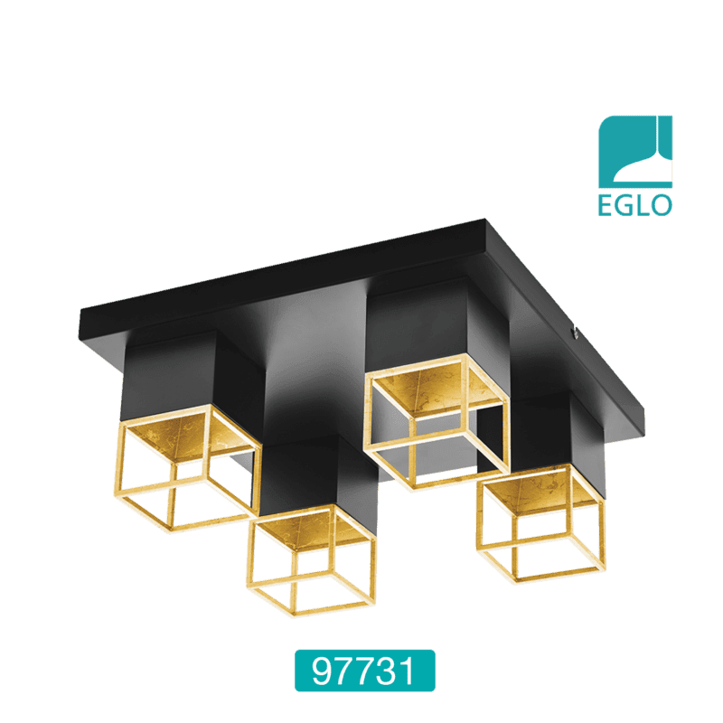 Ceiling Light Black Gold