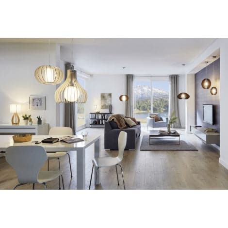 Wood Ceiling Pendant Maple 600mm thumbnail 4