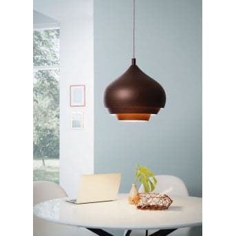 Camborne Pendant Dark Brown Creme thumbnail 3