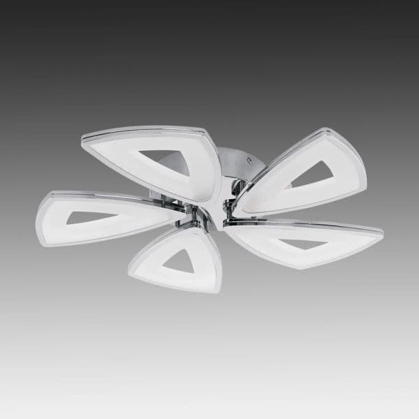 5 light LED Ceiling Light Chrome thumbnail 2