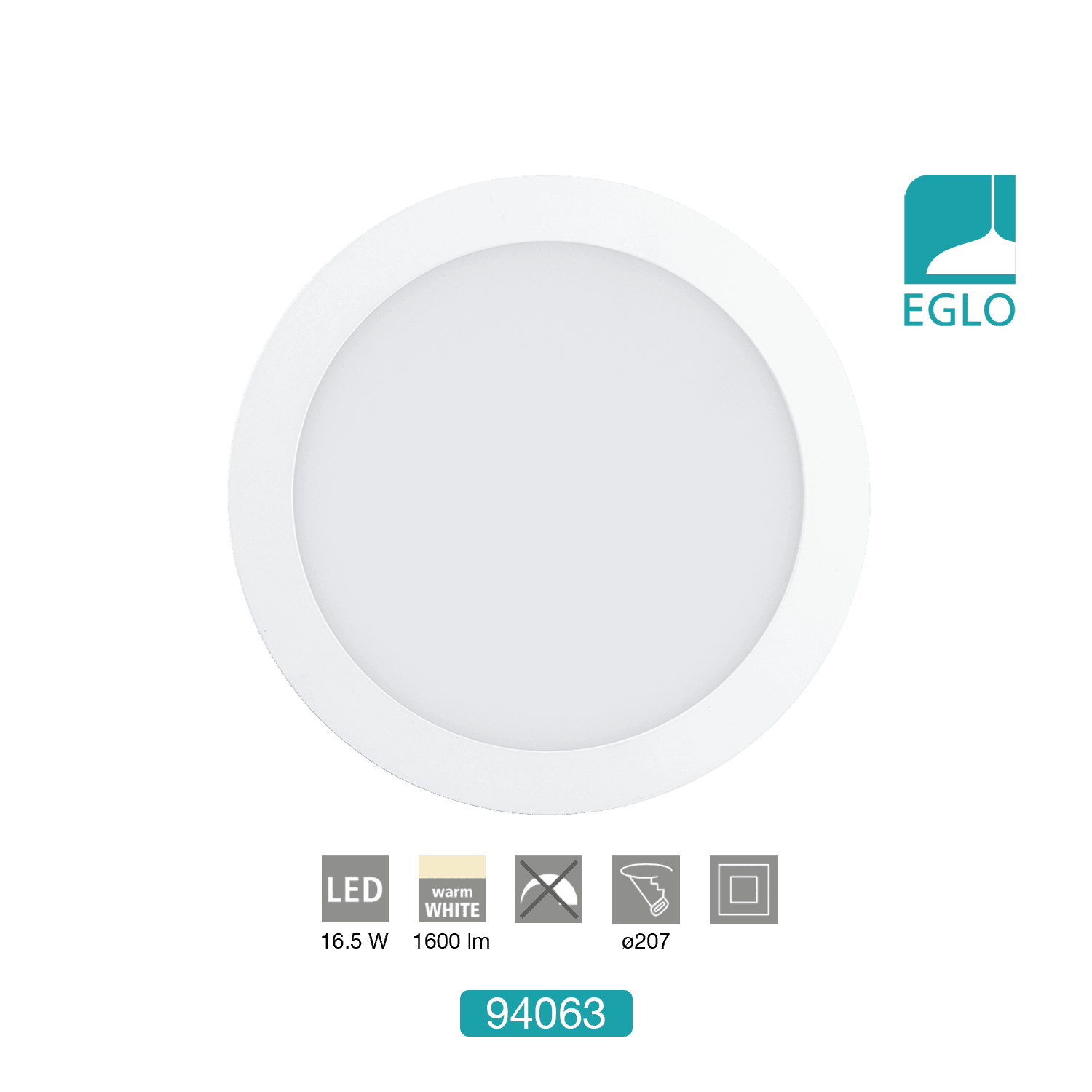 16.5W Recessed Downlight